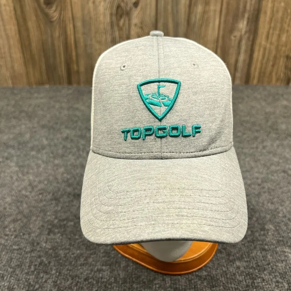 Callaway Top‎ Golf Big Logo Cap Adult Adjustable Strap Gray Embroidered Hat